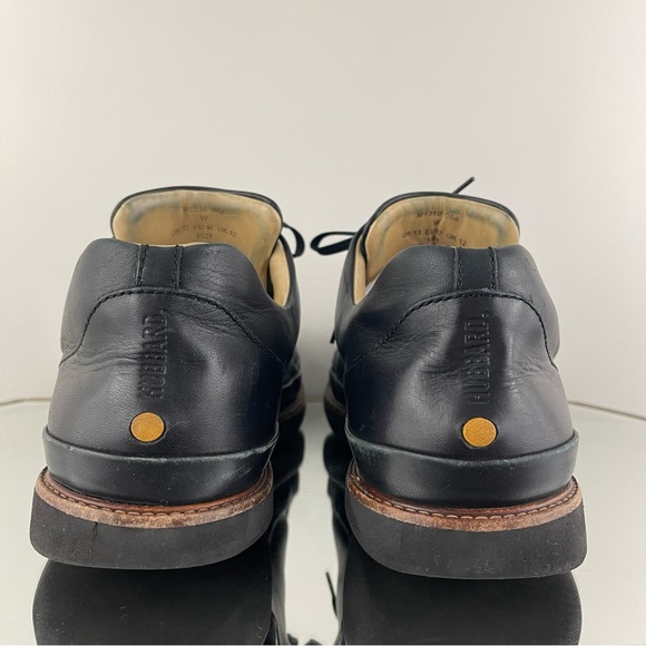 SAMUEL HUBBARD Men’s Black Leather Vibram DressFast Plain Toe Oxford Shoes - Picture 5 of 13